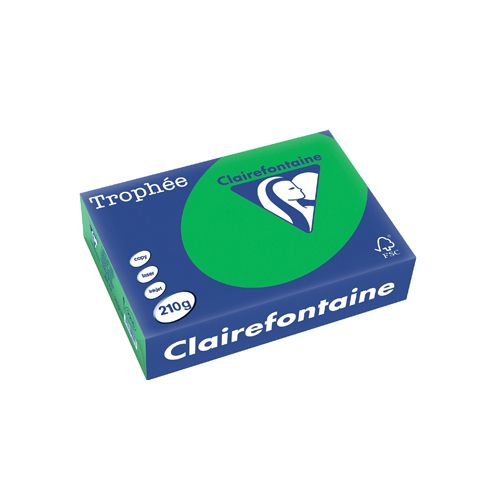 Clairefontaine Papier Clairefontaine Trophée Intens A4, 210g, 250vel, biljartgroen