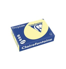 Clairefontaine Papier Clairefontaine Trophée Pastel A4, 210 g, 250 vel, geel