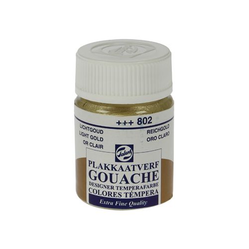 Talens Talens plakkaatvef Extra Fijn flacon van 16 ml, lichtgoud