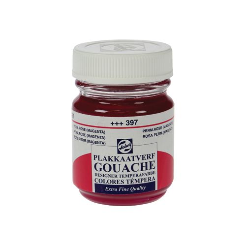 Talens Talens plakkaatvef Extra Fijn flacon van 50 ml, permanentroze (magenta)