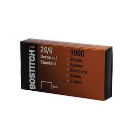 Bostitch Bostitch nietjes 24-6-1MGAL, 6 mm, verzinkt, doos met 1000 nietjes