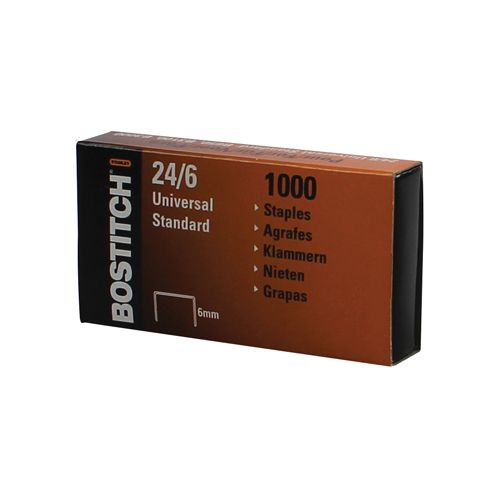 Bostitch Bostitch nietjes 24-6-1MGAL, 6 mm, verzinkt, doos met 1000 nietjes