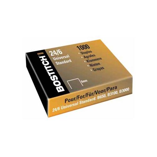 Bostitch Bostitch nietjes 24-6-5MGAL (6 mm), koperkleurig, voor B440F, B660, B650, B3100, B202, B2500, B3000, B...