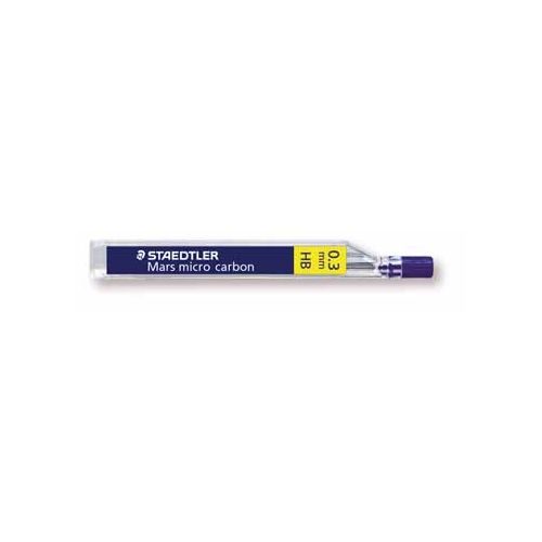 Staedtler Staedtler Mars micro potloodstiften, 0,3 mm, HB, etui van 12 stuks