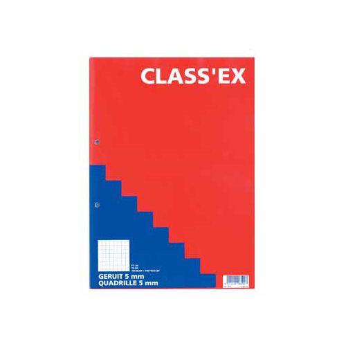 Class'ex cursusblok, geruit 5 mm, blok van 100 vel