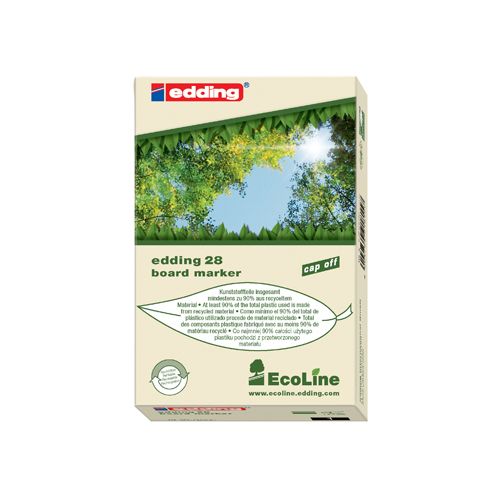 Edding Edding Whiteboardmarker Ecoline e-28 etui van 4 stuks in geassorteerde kleuren