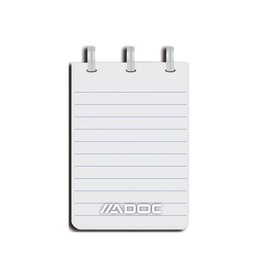 Adoc Adoc notitieboekje Colorlines, ft A7, gelijnd, geassorteerde kleuren