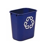 Rubbermaid recylagebak, zonder zijbakjes, 26,6 liter, blauw