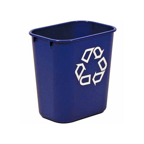 Rubbermaid recylagebak, zonder zijbakjes, 26,6 liter, blauw