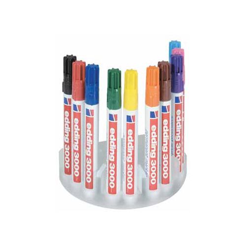 Edding Edding permanent marker 3000, doos van 10 stuks in geassorteerde kleuren
