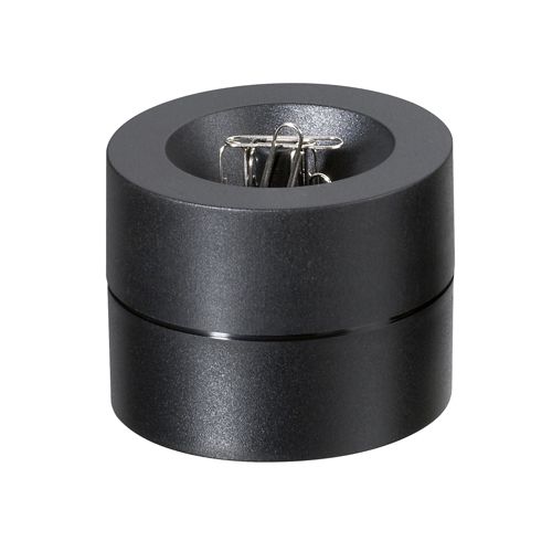 Maul MAUL papercliphouder magnetisch Ø7.3x6cm incl. paperclips zwart