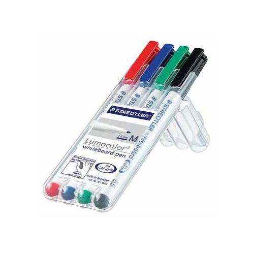 Staedtler Staedtler whiteboard pen Lumocolor Pen opstelbare box 4st