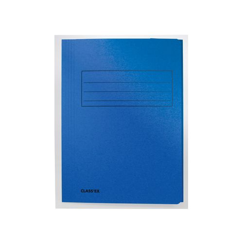 Class'ex dossiermap, 3 kleppen, blauw
