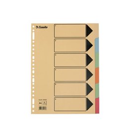 Esselte Tabblad A4 6Tabs Karton 275G [1st]