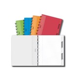 Adoc Adoc Colorlines schrift, ft A5, 144 bladzijden,commercieel geruit, geassorteerde kleuren