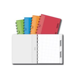 Adoc Adoc Colorlines schrift, ft A5, 144 bladzijden, geruit 5 mm, geassorteerde kleuren