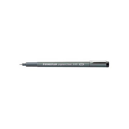 Staedtler Staedtler pigment liner fineliner, ronde punt, schrijfbreedte 0,05 mm, zwart