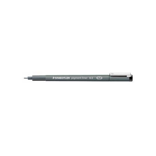 Staedtler Staedtler pigment liner fineliner, ronde punt, schrijfbreedte 0,3 mm, zwart