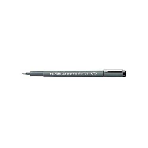 Staedtler Staedtler pigment liner fineliner, ronde punt, schrijfbreedte 0,4 mm, zwart