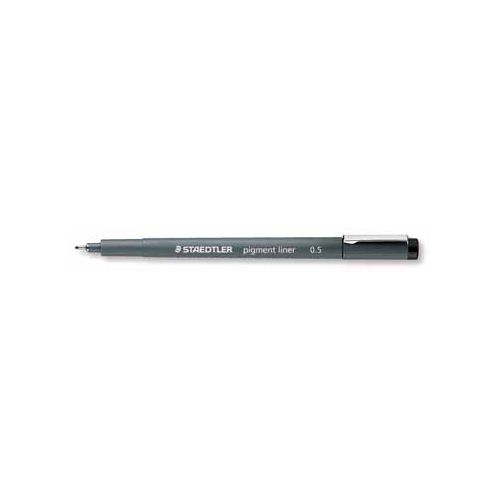 Staedtler Staedtler pigment liner fineliner, ronde punt, schrijfbreedte 0,5 mm, zwart
