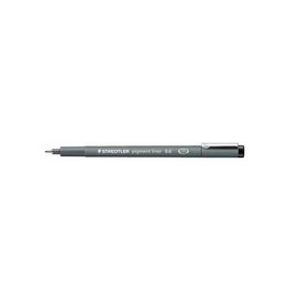 Staedtler Staedtler pigment liner fineliner, ronde punt, schrijfbreedte 0,6 mm, zwart
