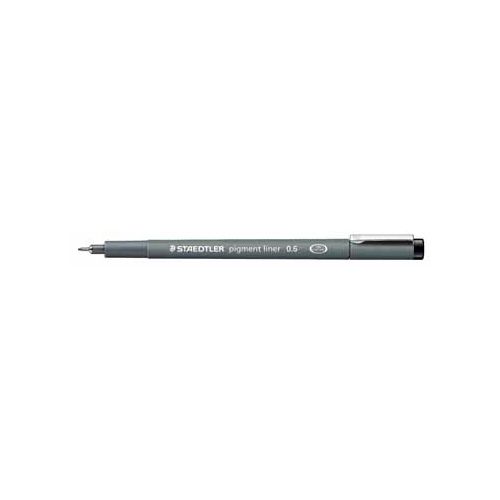 Staedtler Staedtler pigment liner fineliner, ronde punt, schrijfbreedte 0,6 mm, zwart