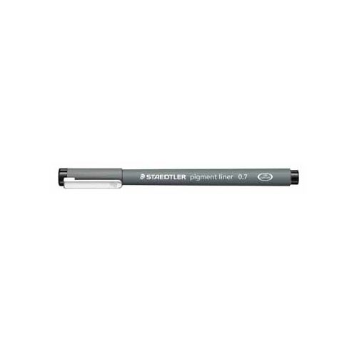 Staedtler Staedtler pigment liner fineliner, ronde punt, schrijfbreedte 0,7 mm, zwart
