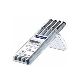 Staedtler Staedtler fineliner Pigment Liner opstelbare box met 4 stuks (0,1 - 0,3 - 0,5 en 0,7 mm)