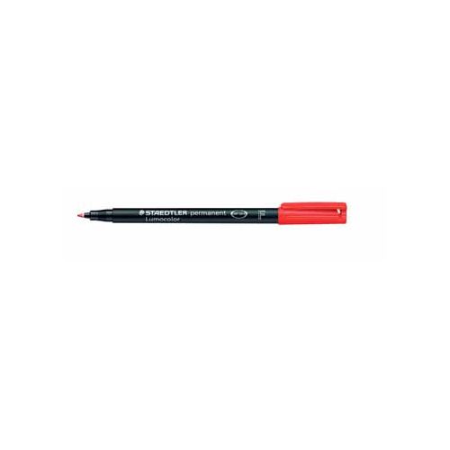 Staedtler Staedtler Lumocolor 318, OHP-marker, permanent, 0,6 mm, rood