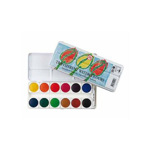 Talens Talens aquarelverf, doos met 12 napjes