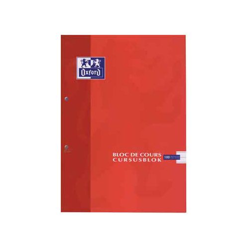 Oxford Oxford SCHOOL collegeblok, geassorteerde kleuren, ft A4, 100 vel, gelijnd