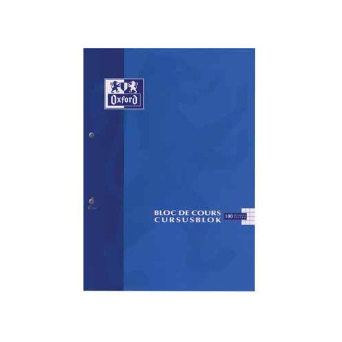 Oxford Oxford SCHOOL cursusblok, geassorteerde kleuren, ft A4, 100 vel, commercieel geruit