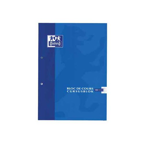 Oxford Oxford SCHOOL cursusblok, geassorteerde kleuren, ft A4, 100 vel, geruit 10 mm