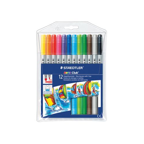 Staedtler Staedtler viltstift Noris Club, ophangbare etui met 12 stuks