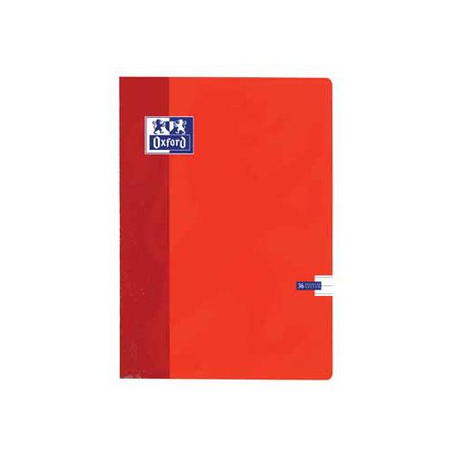 Oxford Oxford School schrift, ft A4, 72 bladzijden, met kantlijn, gelijnd, geassorteerde kleuren