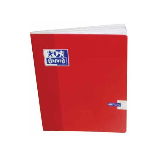 Oxford Oxford School schrift, ft A5, 120 bladzijden, geruit 5 mm, geassorteerde kleuren