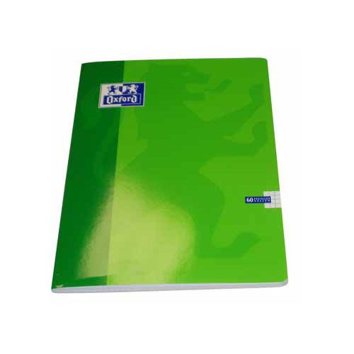 Oxford Oxford School schrift, ft A4, 120 bladzijden, geruit 5 mm, geassorteerde kleuren