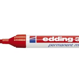 Edding Edding permanent marker e-3300 rood — levering per 10