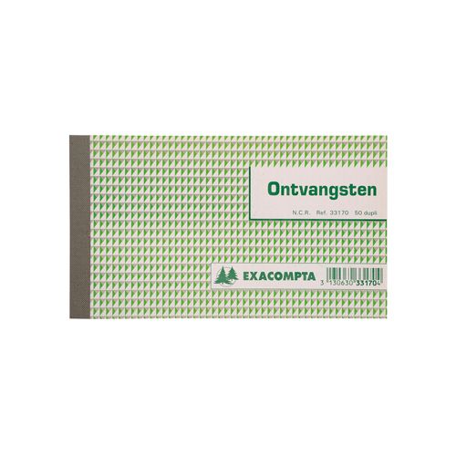 Exacompta Exacompta ontvangsten, ft 10,5 x 18 cm, Nederlandstalig, dupli (50 x 2 vel)