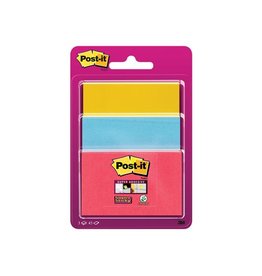 Post-It Super Sticky Post-it Super Sticky notes, 45 vel, 3 formaten, geassorteerde kleuren , op blister