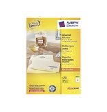 Avery Zweckform Avery Zweckform 3475, Universele etiketten, Ultragrip, wit, 100 vel, 24 per vel, 70 x 36 mm