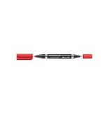 Staedtler Staedtler Lumocolor Duo 348, permanent marker, rood