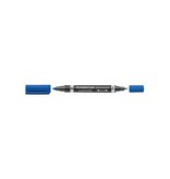 Staedtler Staedtler Lumocolor Duo 348, permanent marker, blauw