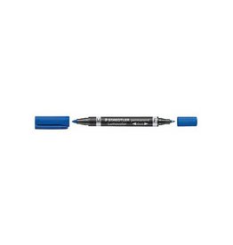 Staedtler Staedtler Permanent marker Lumocolor Duo blauw