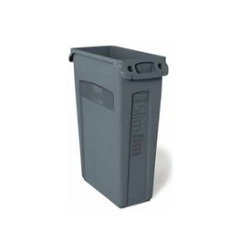 Rubbermaid afvalcontainer Slim Jim, 87 liter, grijs