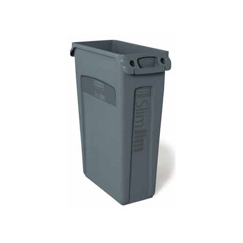 Rubbermaid commercial products Rubbermaid afvalcontainer Slim Jim, 87 liter, grijs