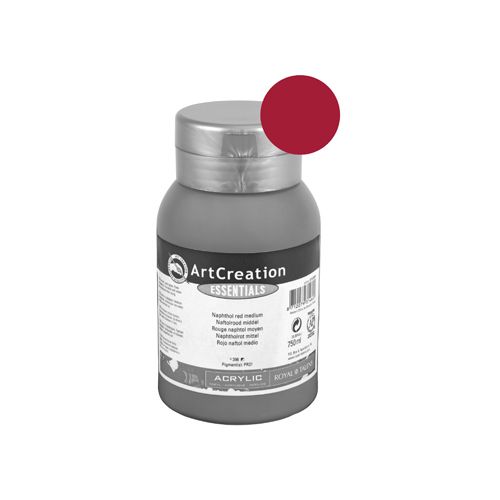 Talens Art Creation Talens Art Creation acrylverf flacon van 750 ml, karmijn