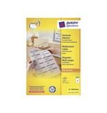 Avery Avery Zweckform 3659, wit, 100 vellen, 12 pervel, 97x42,3mm