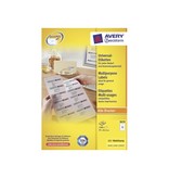 Avery Avery Zweckform 3659, wit, 100 vellen, 12 pervel, 97x42,3mm