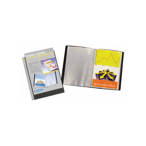 Beautone personaliseerbaar showalbum, A4, 100 tassen, zwart